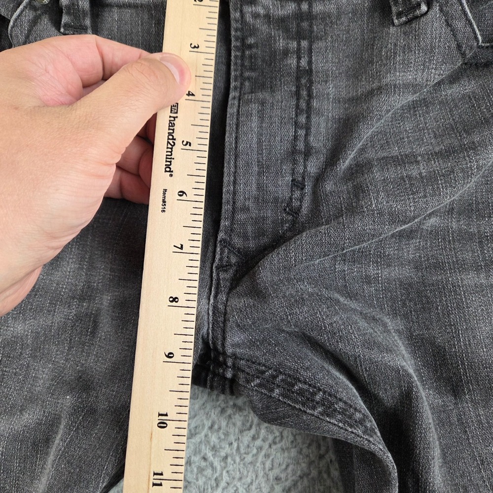 Diesel Thavar Jeans Mens 33x32 (36x26) Gray Black Slim Skinny Made‎ USA - Picture 5 of 13